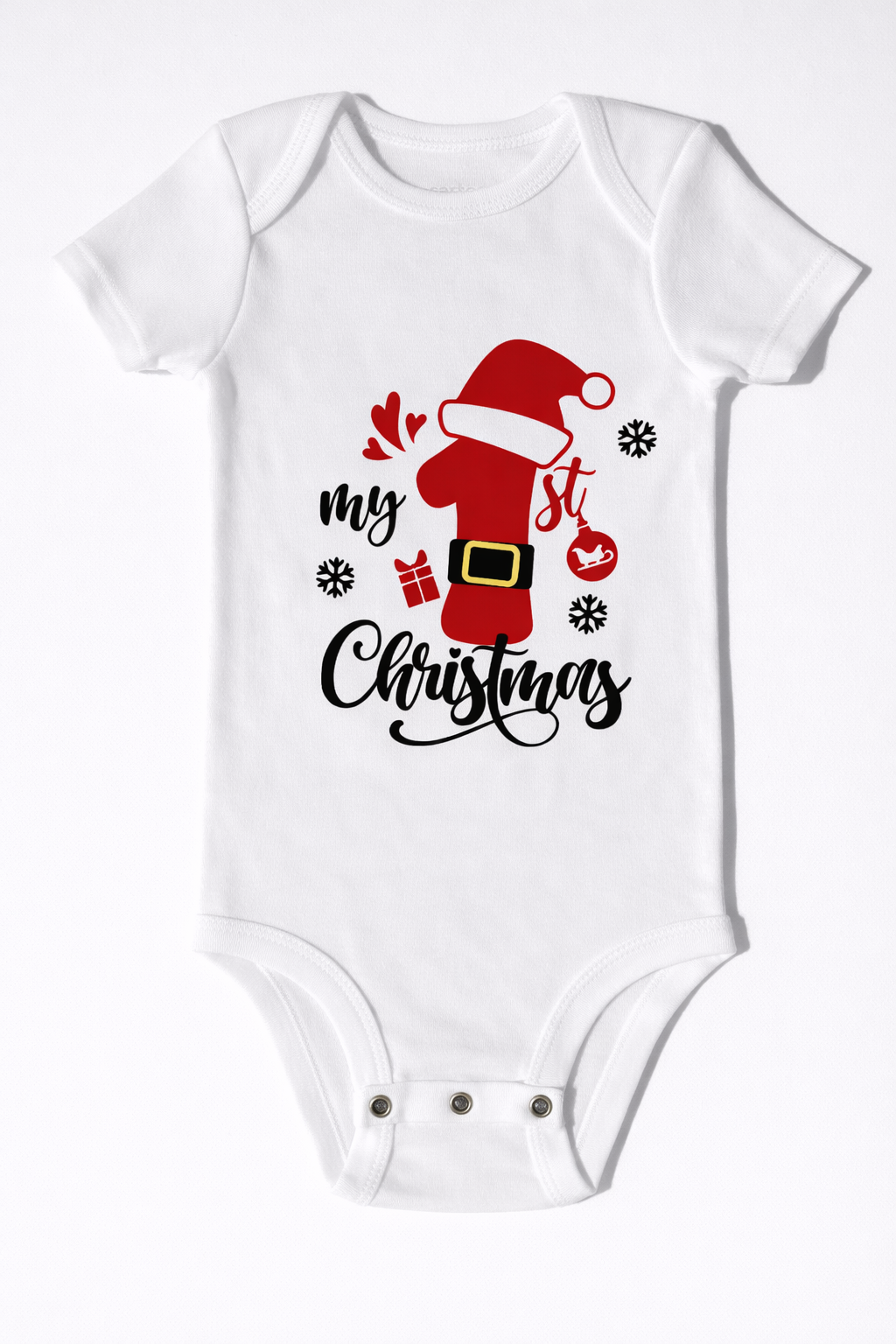My 1st Christmas Luxe Baby Onesie